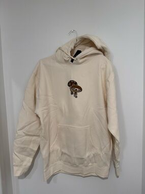 Stance Cream Pullover Hoodie with Mushroom Graphic